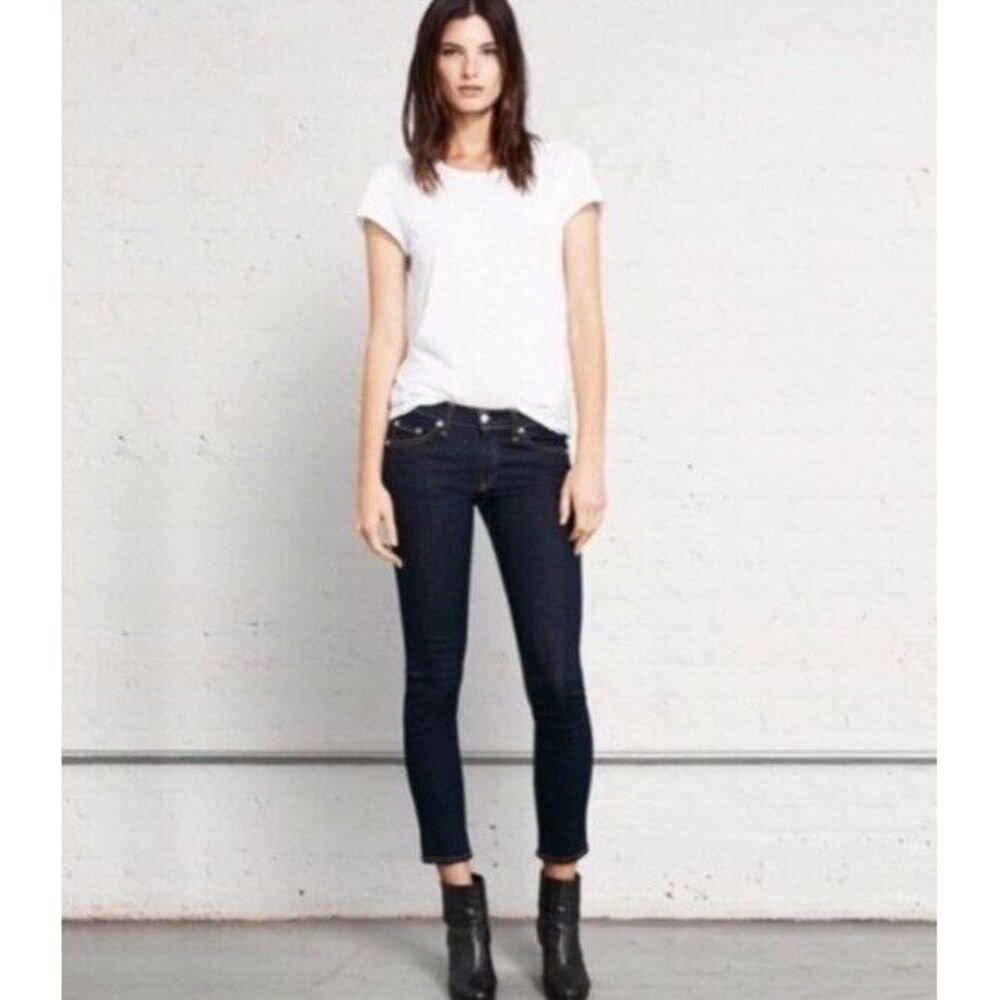 Rag & Bone Capri Jeans Size 27 Skinny‎ Heritage Dark Wash
